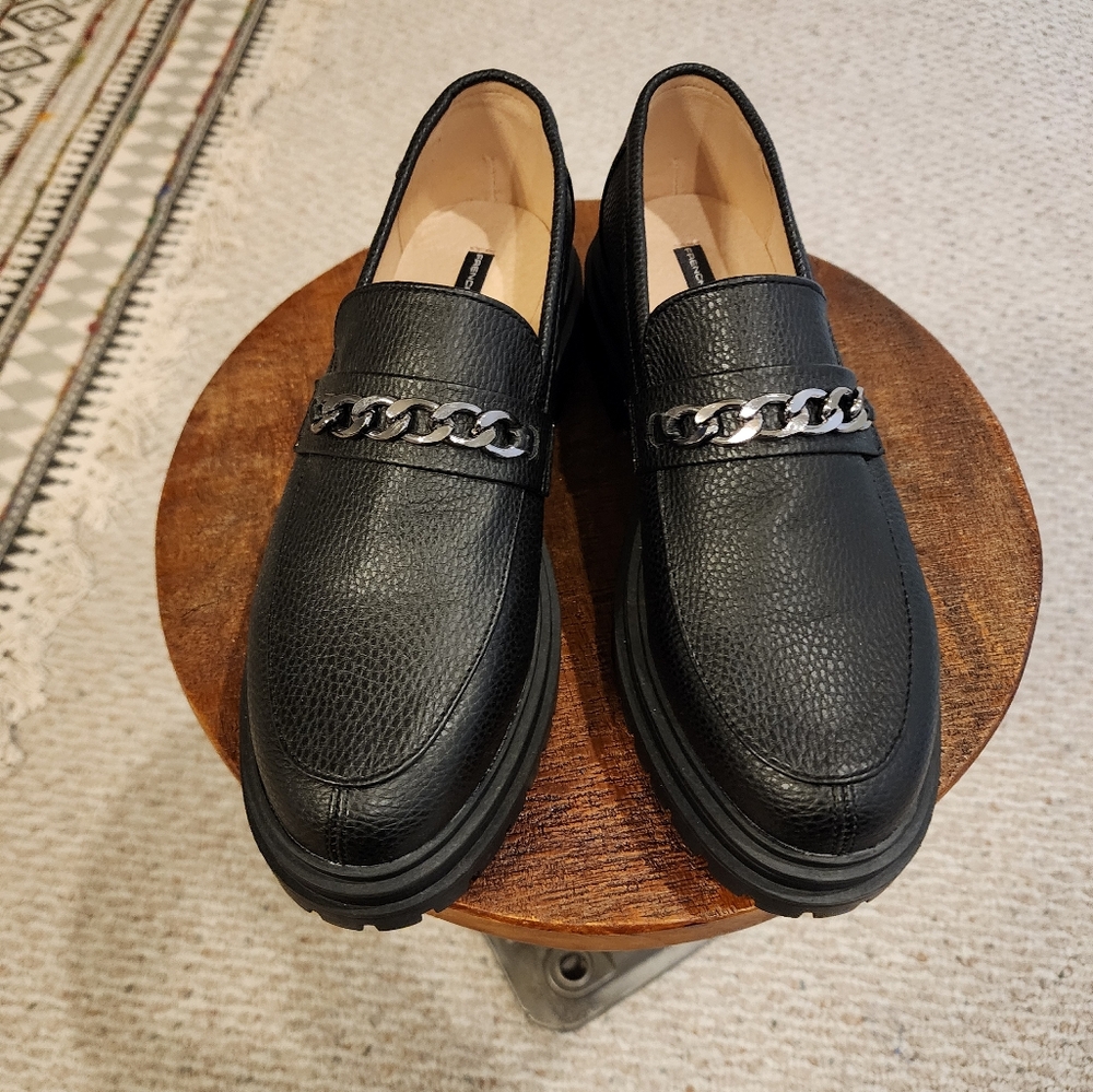 Black loafers